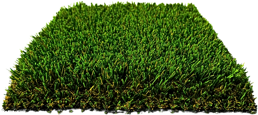 Lush artificial turf sample